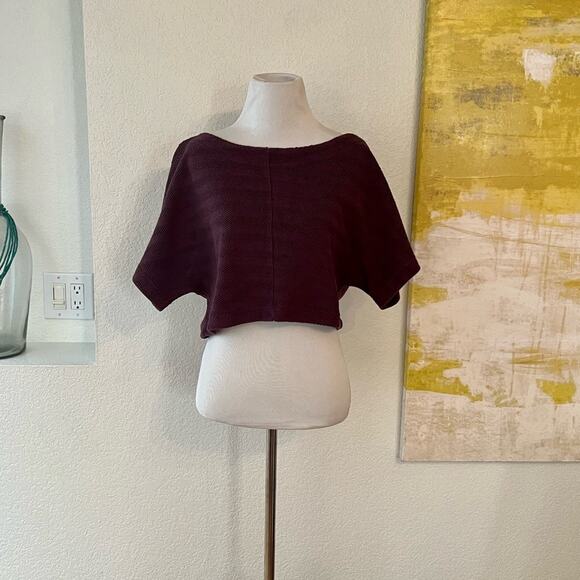 NWOT Free People Beach Burgundy CropTop - Small - Picture 2 of 10